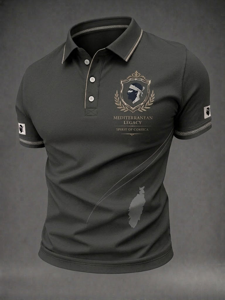 Chemise pour homme à imprimé du drapeau de la Corse