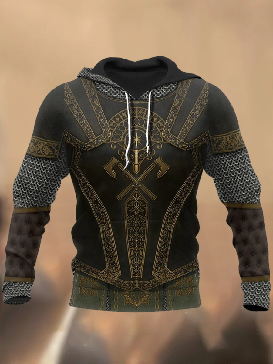 Men's Retro Printed Casual Sweatshirt