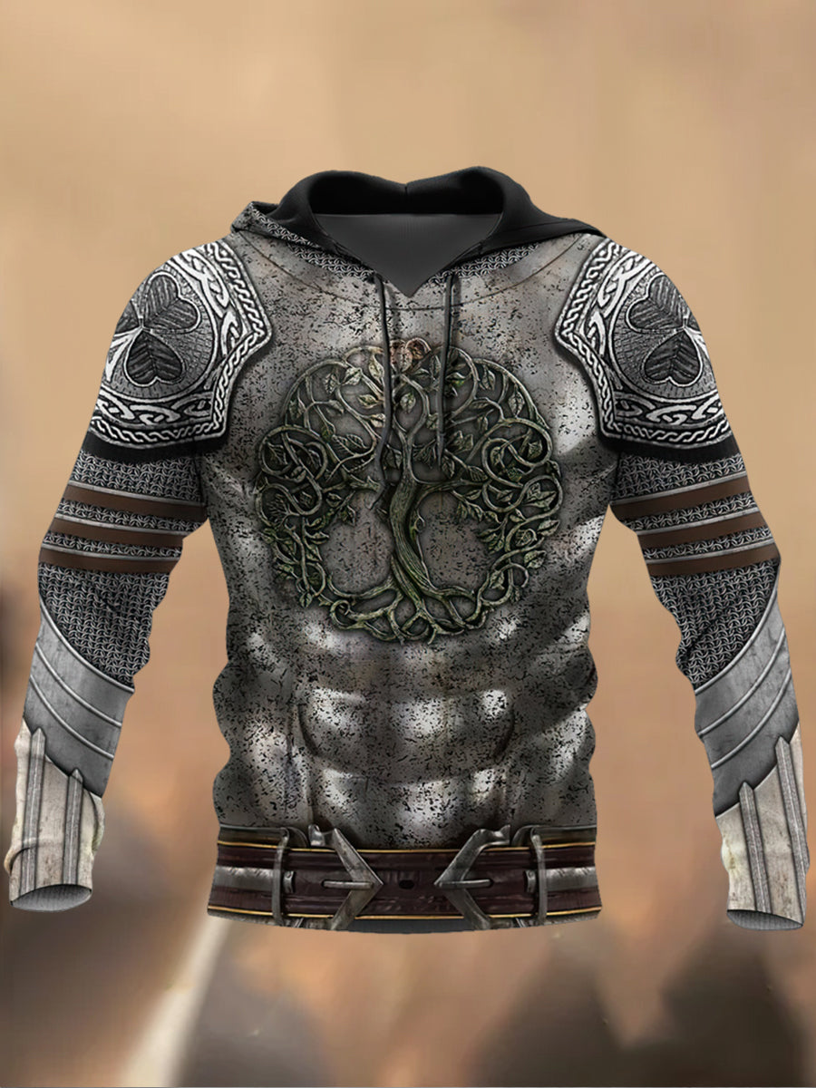 Men's Retro Printed Casual Sweatshirt