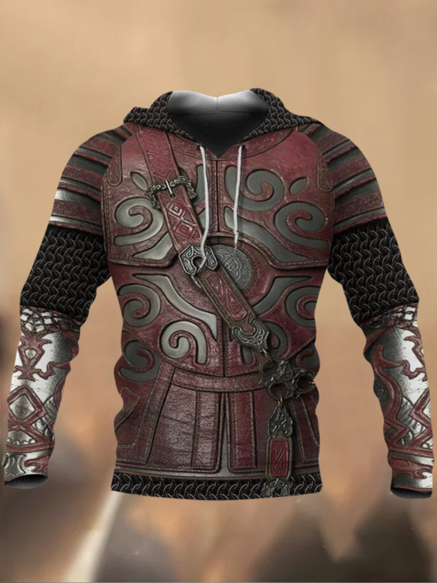 Men's Retro Printed Casual Sweatshirt