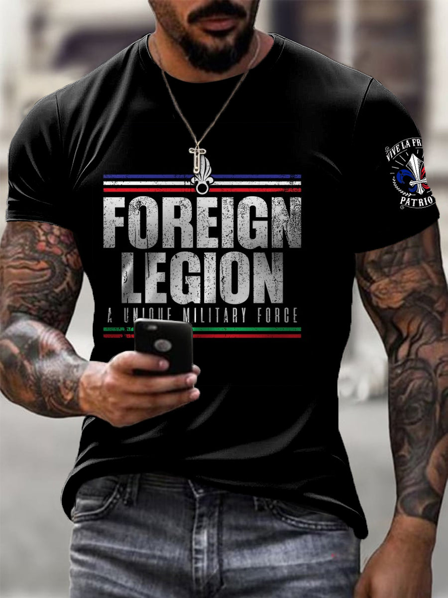 T-shirt décontracté rétro de la Légion étrangère française