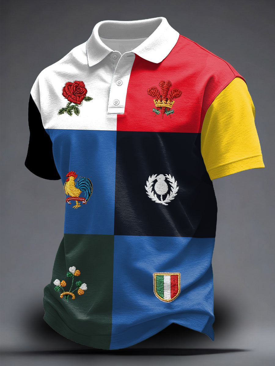 Unisexe 6 Nations Rugby Lover Imprimé Casual Tops