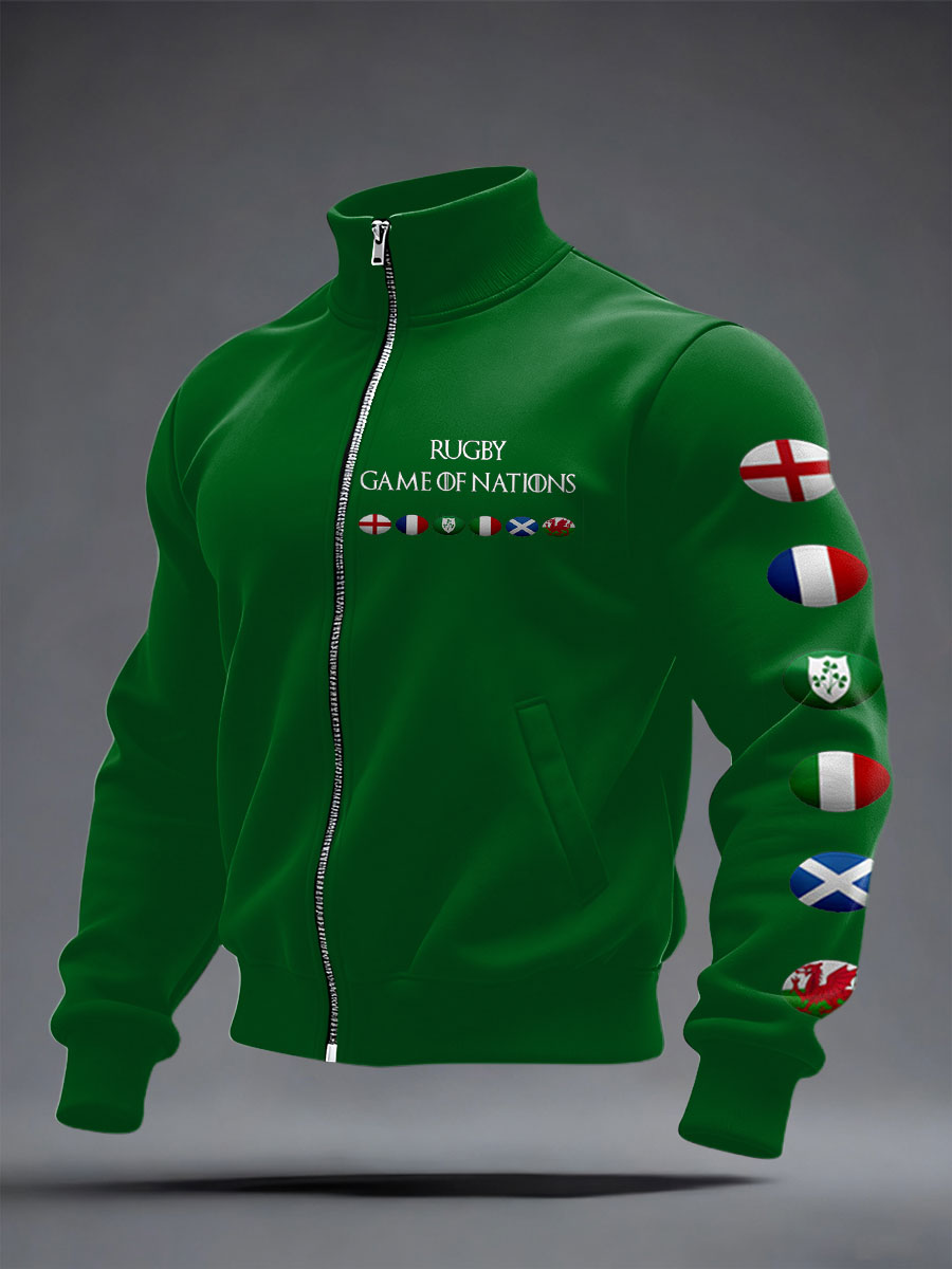 Manteau imprimé 6 Nations Rugby Lover Unisexe