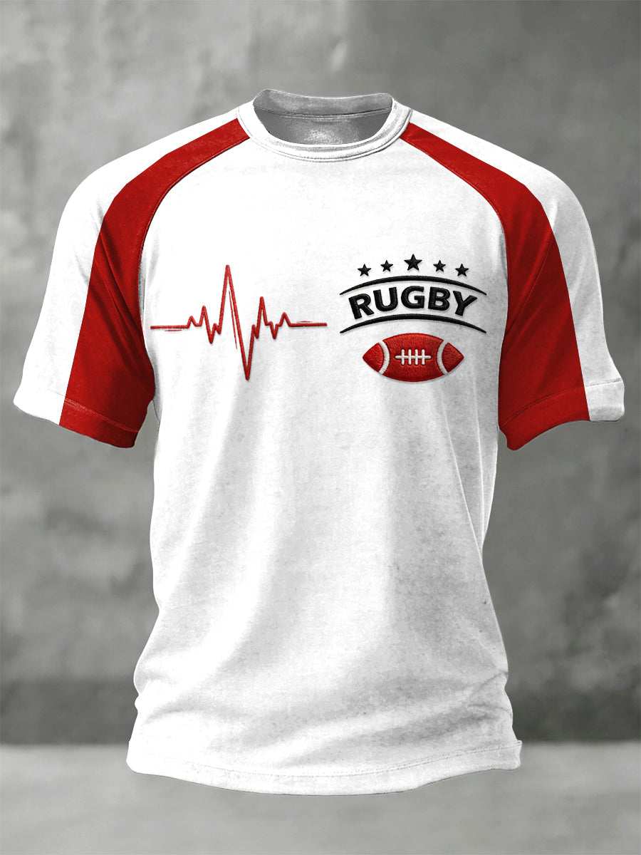 T-shirt France Rugby 2026 Print Support Jersey Homme
