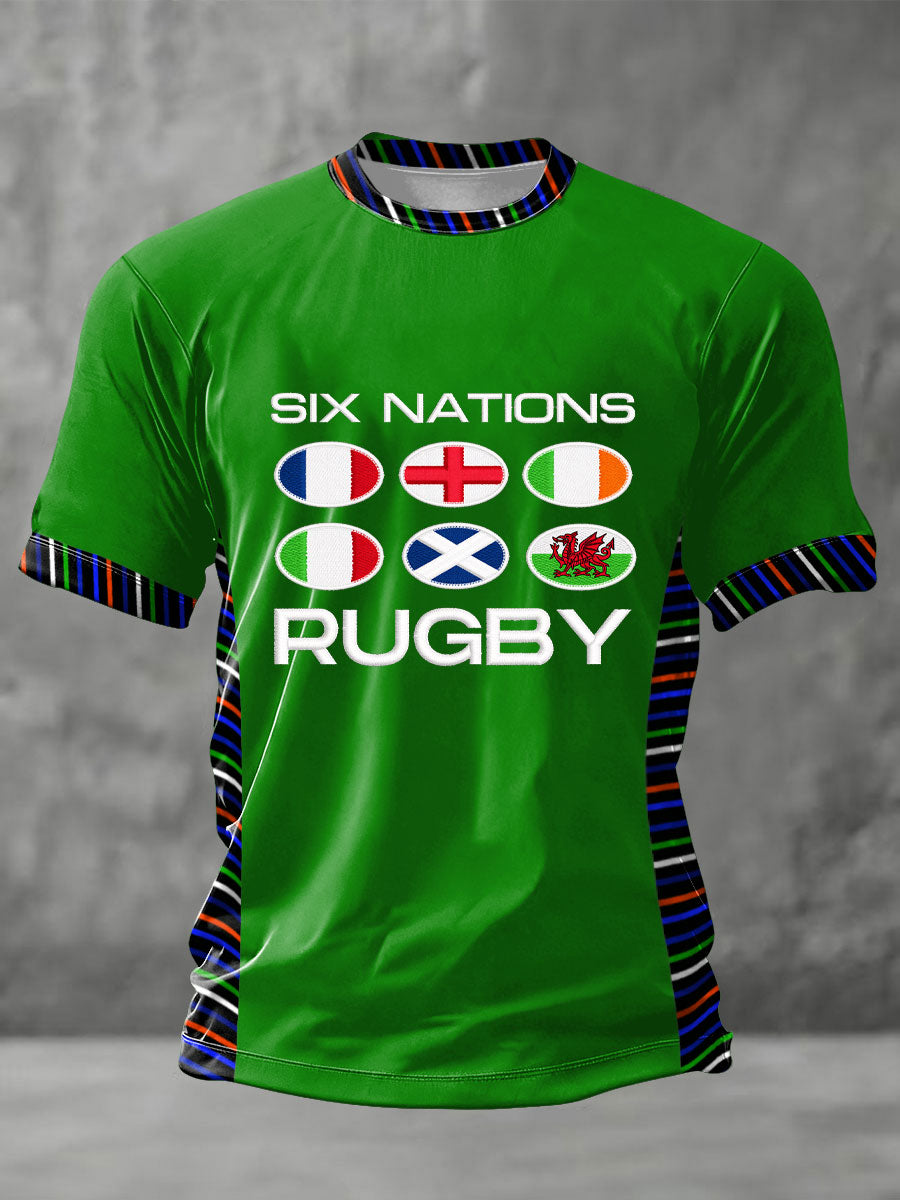 T-shirt imprimé 6 Nations Rugby Lover Homme