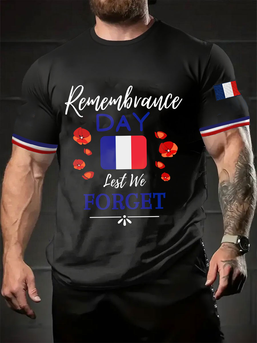 T-shirt manches courtes Lest We Forget pour hommes