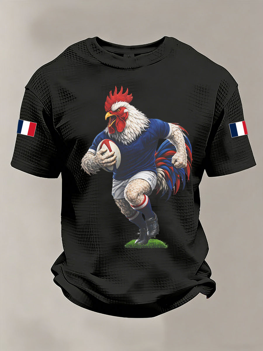 Manches courtes France Rugby Waffle Homme