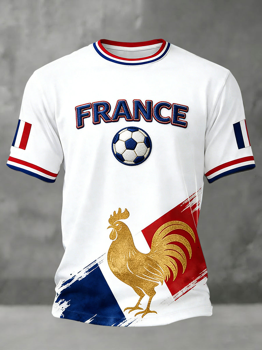 Rétro France 2026 Soccer Commémorative Casual Art T-Shirt
