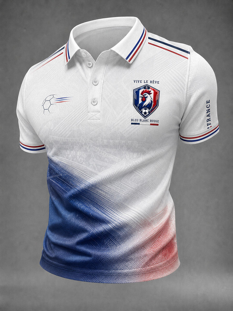 Chemise pour hommes France Football imprimée