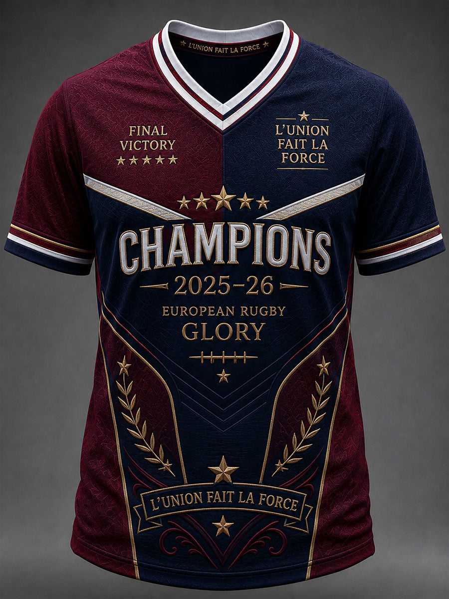 T-shirt col V Back 2 Back Champions Homme