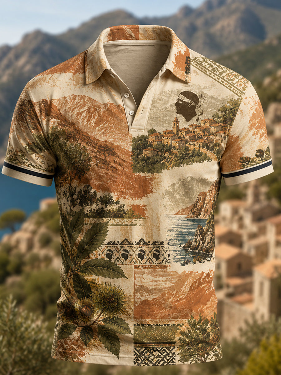 Chemise pour homme à imprimé «L’Île de Beauté – Corse»