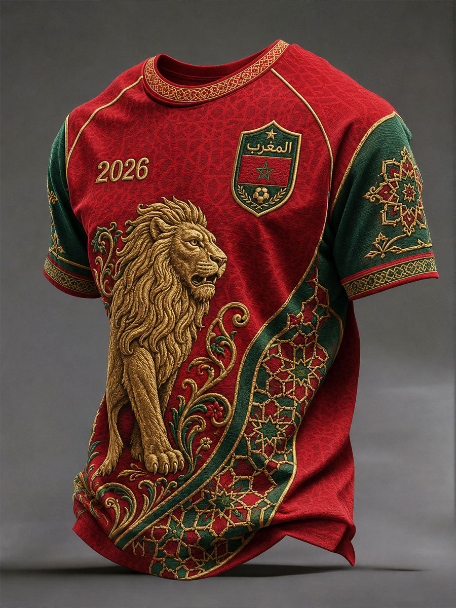 T-shirts de football pour hommes Maroc 2026