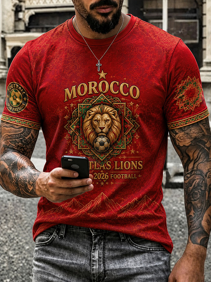 T-shirt de football du Maroc 2026 pour homme
