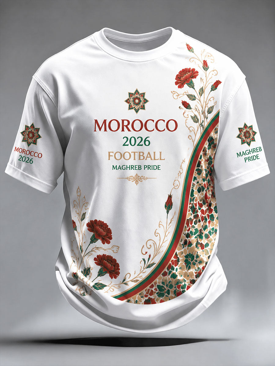 T-shirts de football pour hommes Maroc 2026