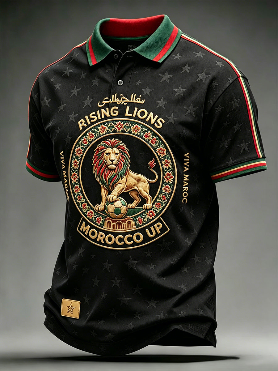 T-shirt manches courtes de football marocain pour homme