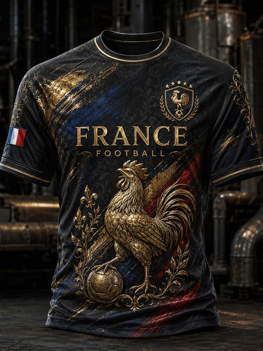 Chemise à manches courtes France Footabll pour homme
