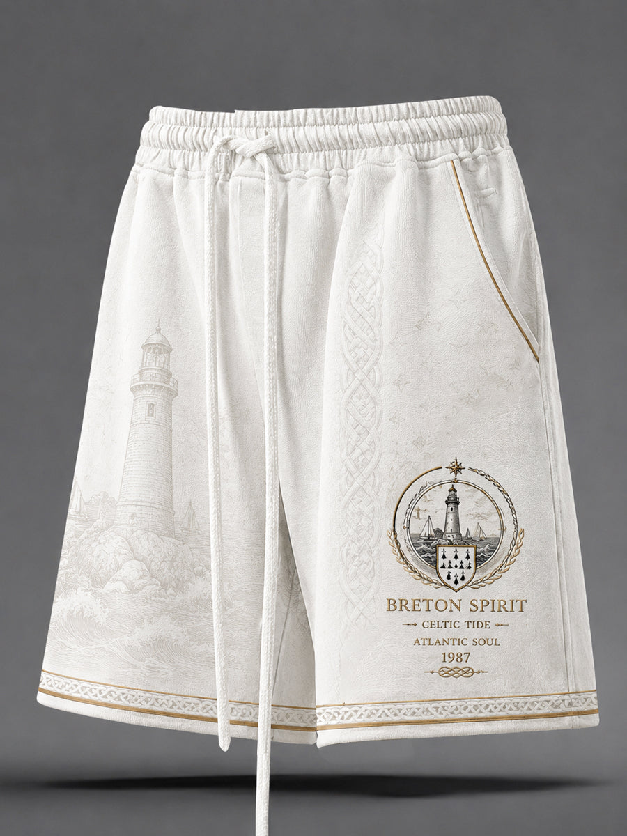 Pantalon court homme France Brittany Celtic imprimé