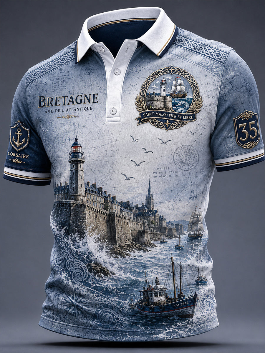 T-shirt manches courtes Brittany France Homme