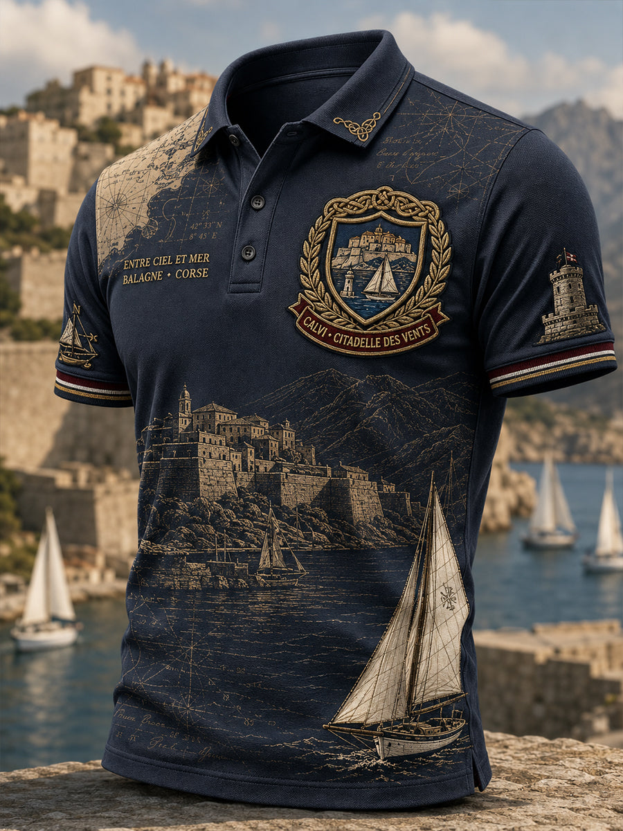 T-shirt à manches courtes pour hommes, Corse, France