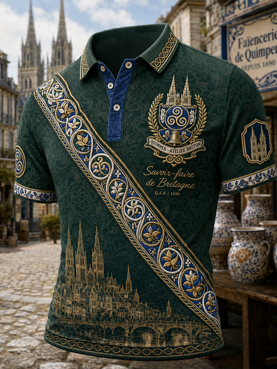 T-shirt à manches courtes pour homme, Bretagne, France