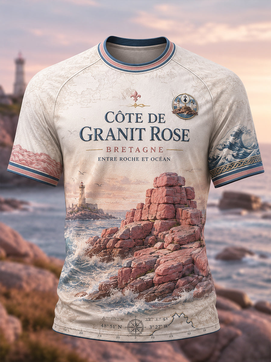 Chemise à manches courtes pour homme, Bretagne, France