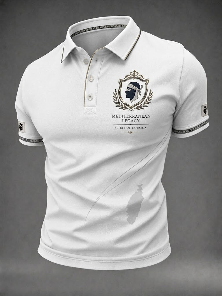 Chemise pour homme à imprimé du drapeau de la Corse