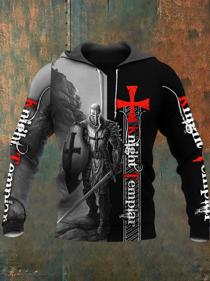 Men's Retro Printed Casual Sweatshirt