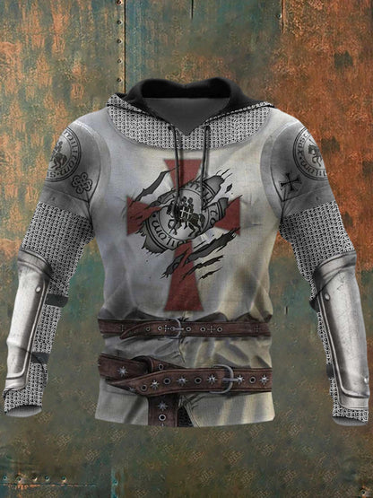 Men's Retro Printed Casual Sweatshirt