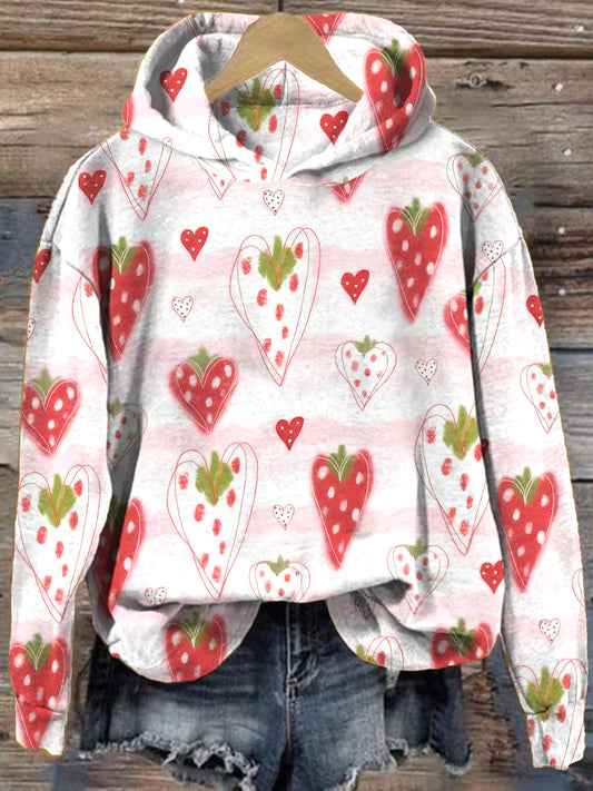 Women's Christmas Art Print Commemorative Sweatshirt