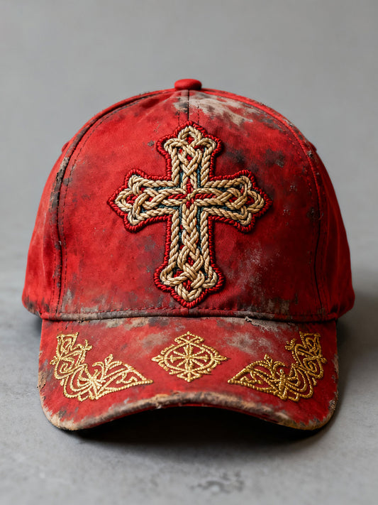 Cross Print Casual Unisex Hat
