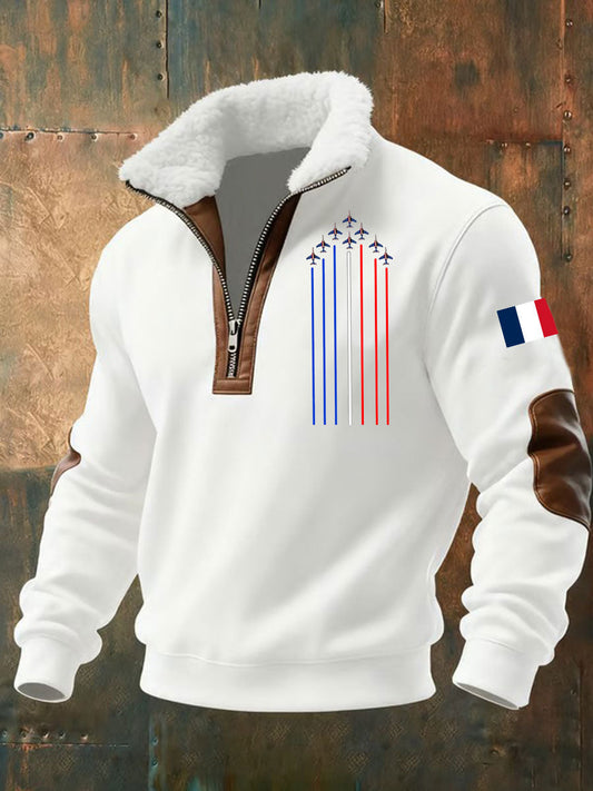 Men's Avion De Combat Baggy Zip-up Hoodie