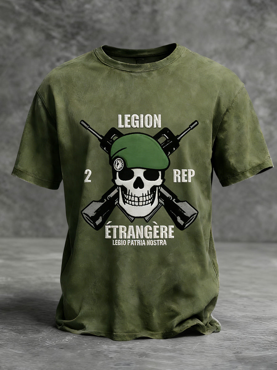 T-shirt décontracté rétro parachutiste de la Légion étrangère française