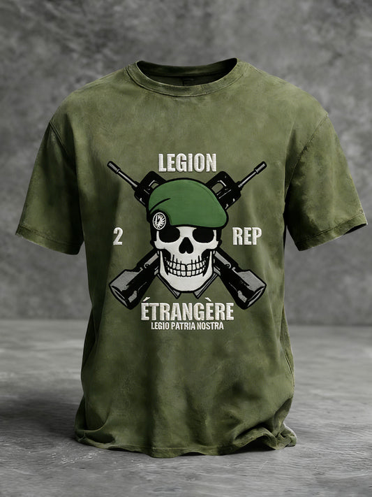 T-shirt décontracté rétro parachutiste de la Légion étrangère française