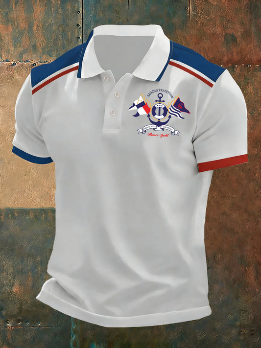 Chemise imprimée Sailing Anchor pour homme