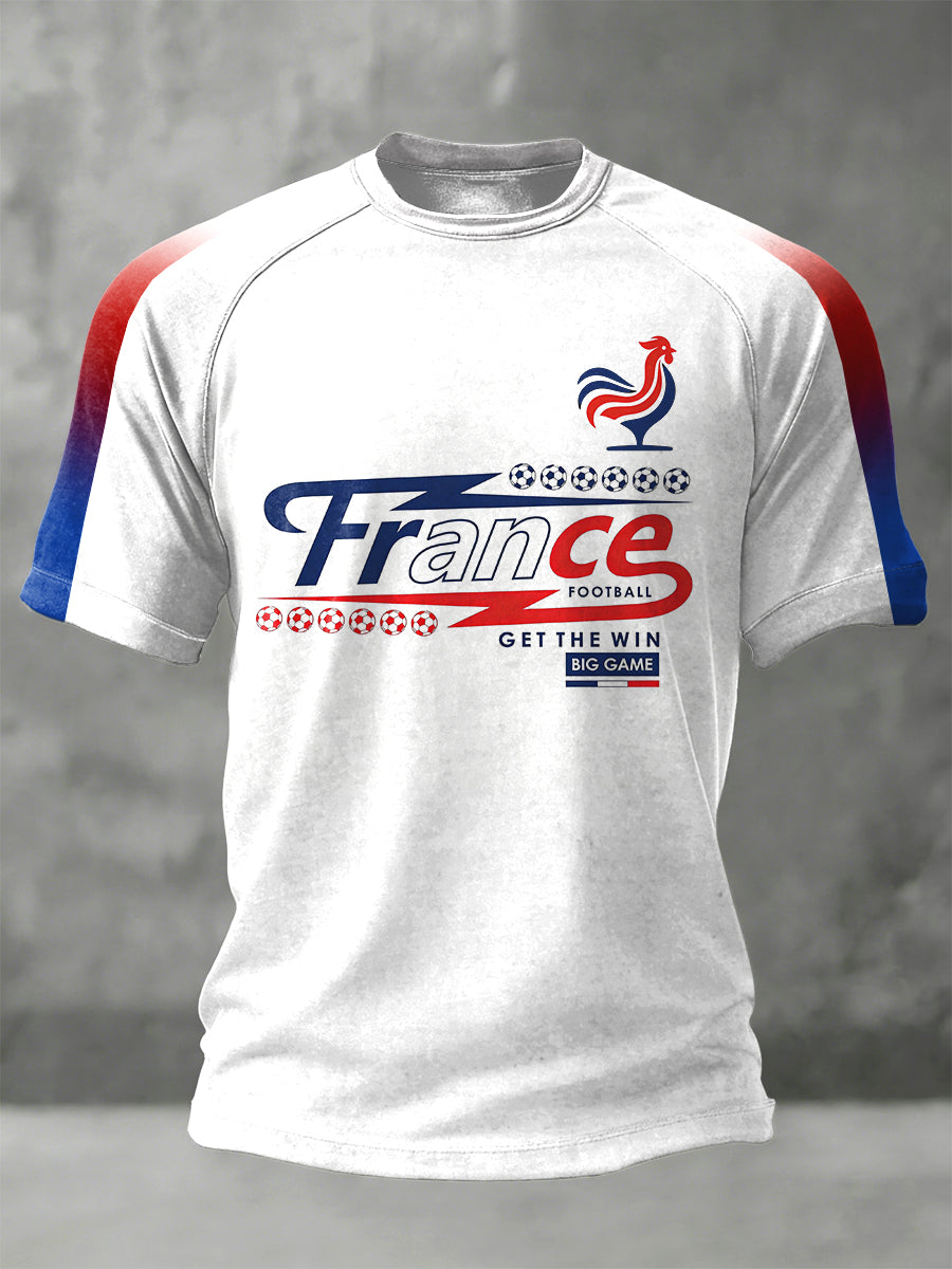 T-shirt à imprimé dégradé Coupe du monde France Football Homme
