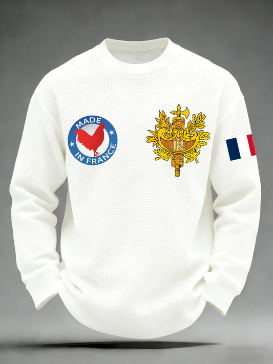 Chemise Homme Manches Longues Avec Imprimé Inspiration Française