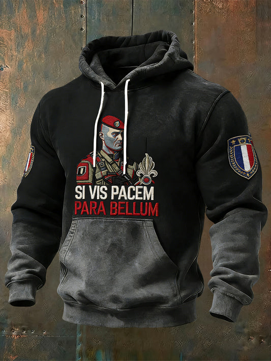 Rétro Français Légion Étrangère Soldat Casual Hoodie