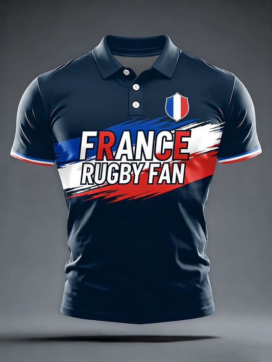Chemise manches courtes France Rugby Fan pour homme