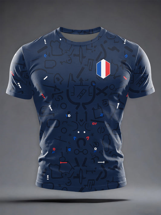 T-shirt manches courtes France Rugby Fan pour homme
