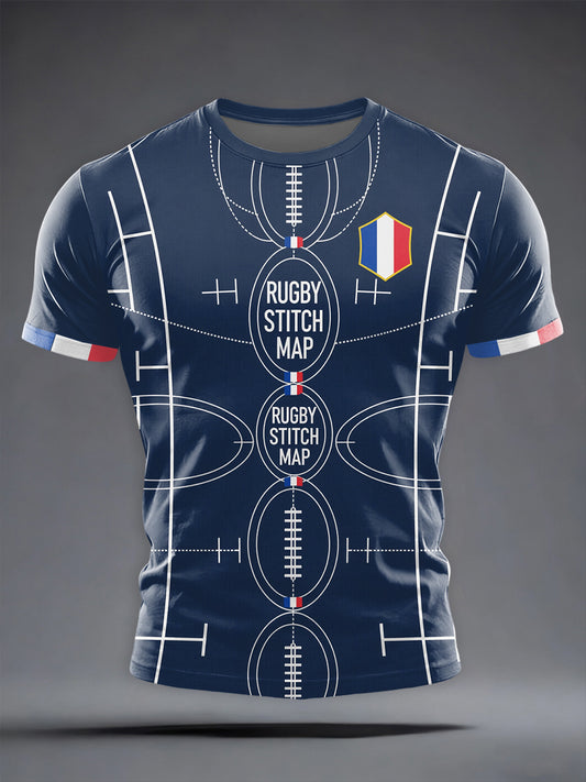 T-shirt manches courtes France Rugby Fan pour homme