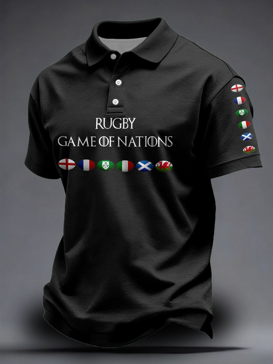 Unisexe 6 Nations Rugby Lover Imprimé Casual Tops