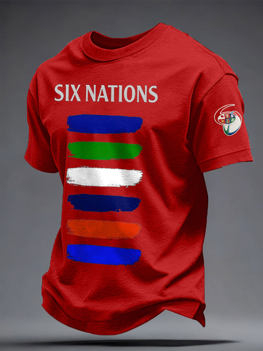 T-shirt imprimé 6 Nations Rugby Lover Homme