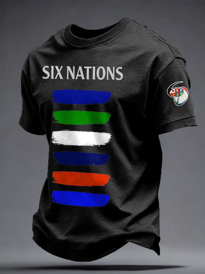 T-shirt imprimé 6 Nations Rugby Lover Homme