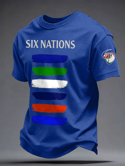 T-shirt imprimé 6 Nations Rugby Lover Homme