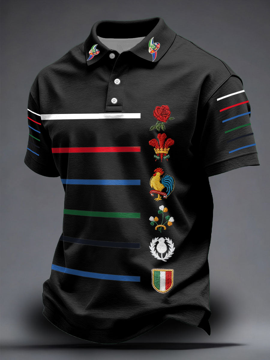 Unisexe 6 Nations Rugby Lover Imprimé Casual Tops