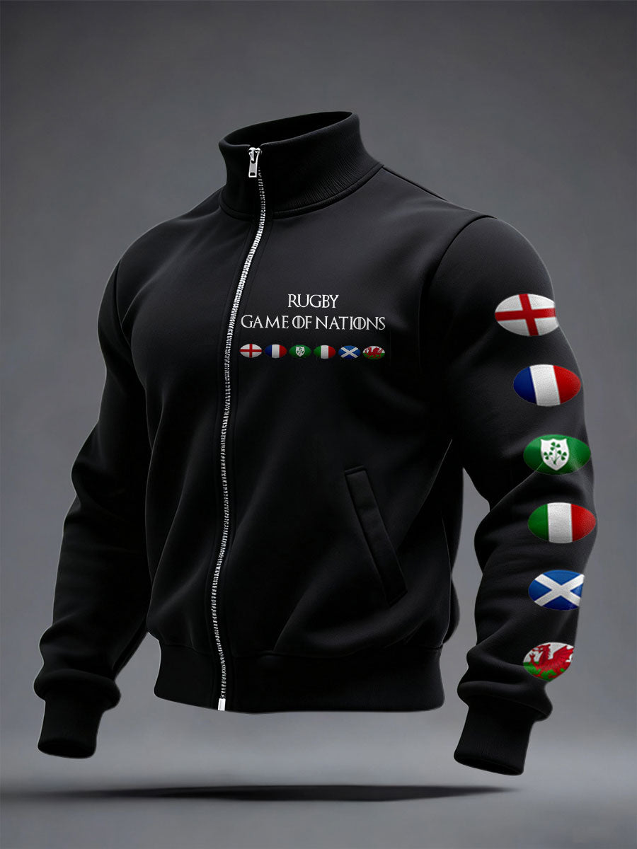 Manteau imprimé 6 Nations Rugby Lover Unisexe