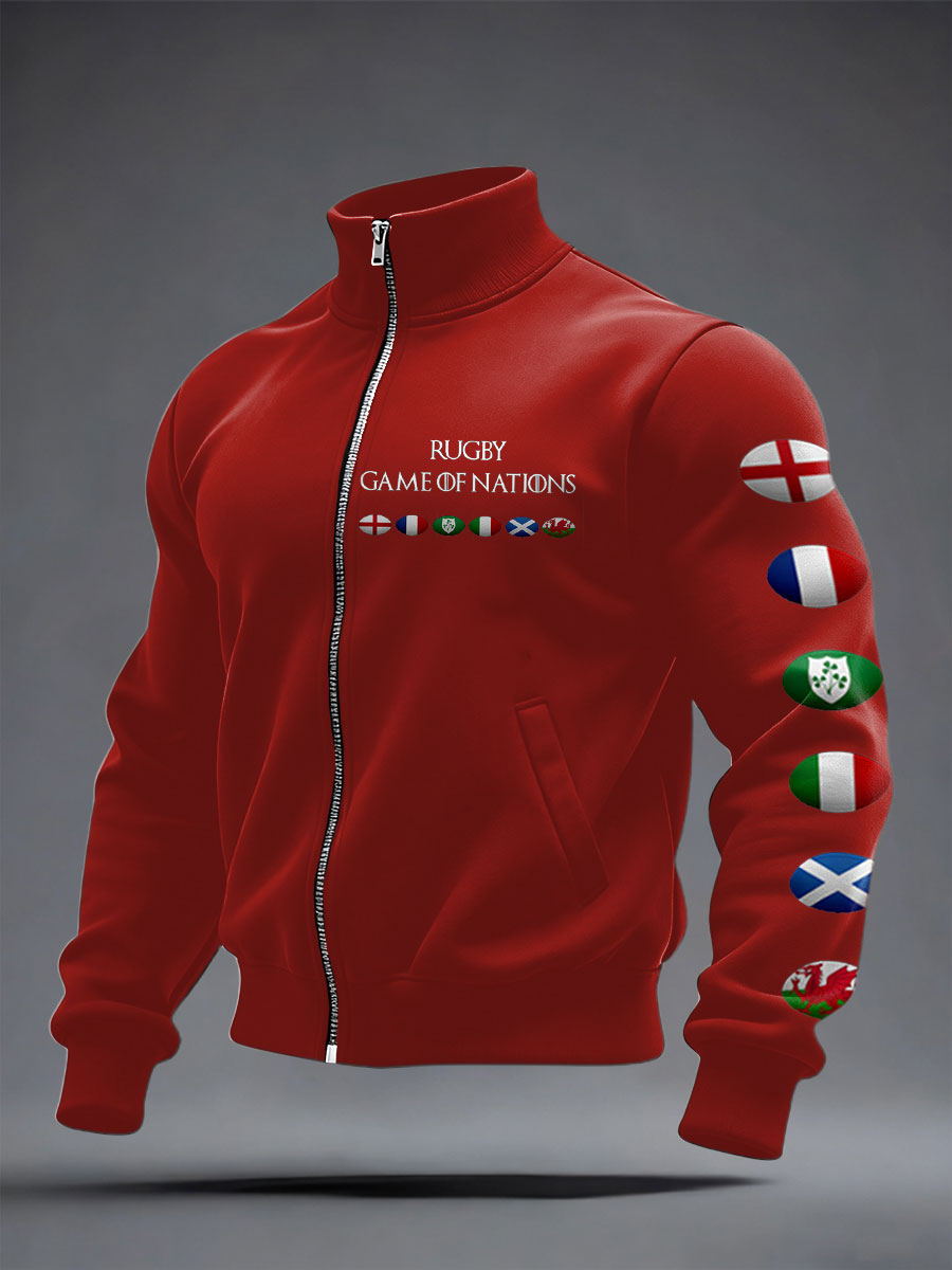 Manteau imprimé 6 Nations Rugby Lover Unisexe