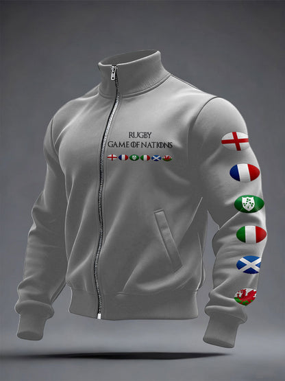 Manteau imprimé 6 Nations Rugby Lover Unisexe