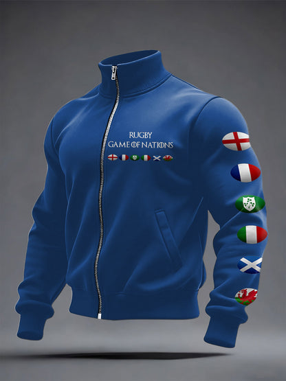Manteau imprimé 6 Nations Rugby Lover Unisexe