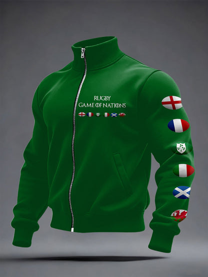 Manteau imprimé 6 Nations Rugby Lover Unisexe